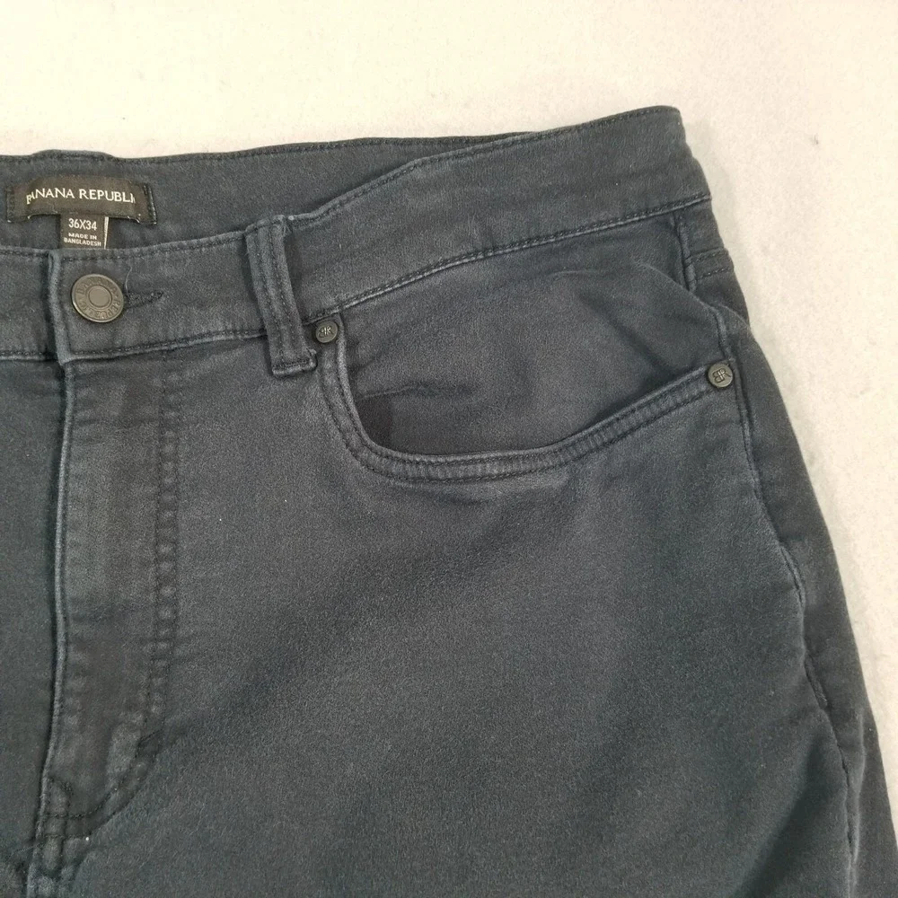 Banana Republic jeans men's 36x32 slim straight blue stretch denim pants